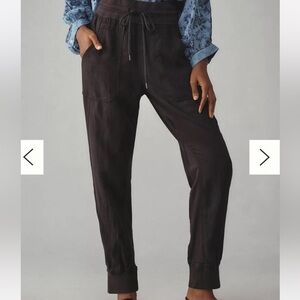 Anthropologie The Nomad Linen Drawstring Joggers